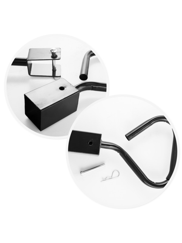 Vrtni voziček z mrežasto kovinsko ograjo in ponjavo 